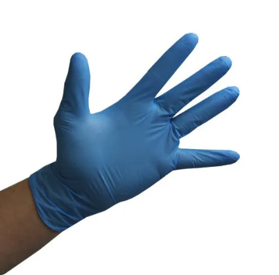 Sanitex Blue Nitrile 4.5 mil Industrial Gloves - Latex Free & Powder Free - 100/BX - 10BX/CS - Case of 1000 Gloves