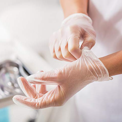 Durasafe Opaque White Color Vinyl 4 mil Medical Gloves - Powder Free - 100/BX - 10BX/CS - Case of 1000 Gloves