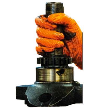 LifeGuard Orange Nitrile 8 mil Heavy Grip Industrial Gloves - Latex Free & Powder Free - 100/BX - 10BX/CS - Case of 1000 Gloves
