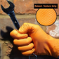 LifeGuard Orange Nitrile 8 mil Heavy Grip Industrial Gloves - Latex Free & Powder Free - 100/BX - 10BX/CS - Case of 1000 Gloves
