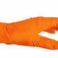 LifeGuard Orange Nitrile 8 mil Heavy Grip Industrial Gloves - Latex Free & Powder Free - 100/BX - 10BX/CS - Case of 1000 Gloves