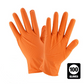LifeGuard Orange Nitrile 8 mil Heavy Grip Industrial Gloves - Latex Free & Powder Free - 100/BX - 10BX/CS - Case of 1000 Gloves