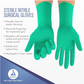 Dynarex Sterile Nitrile Surgical Gloves, Powder-Free and Puncture-Resistant Nitrile Gloves, 5-8 Mil, Sizes 6/6.5/7/705/8, White, Box of 50 or Case of 200